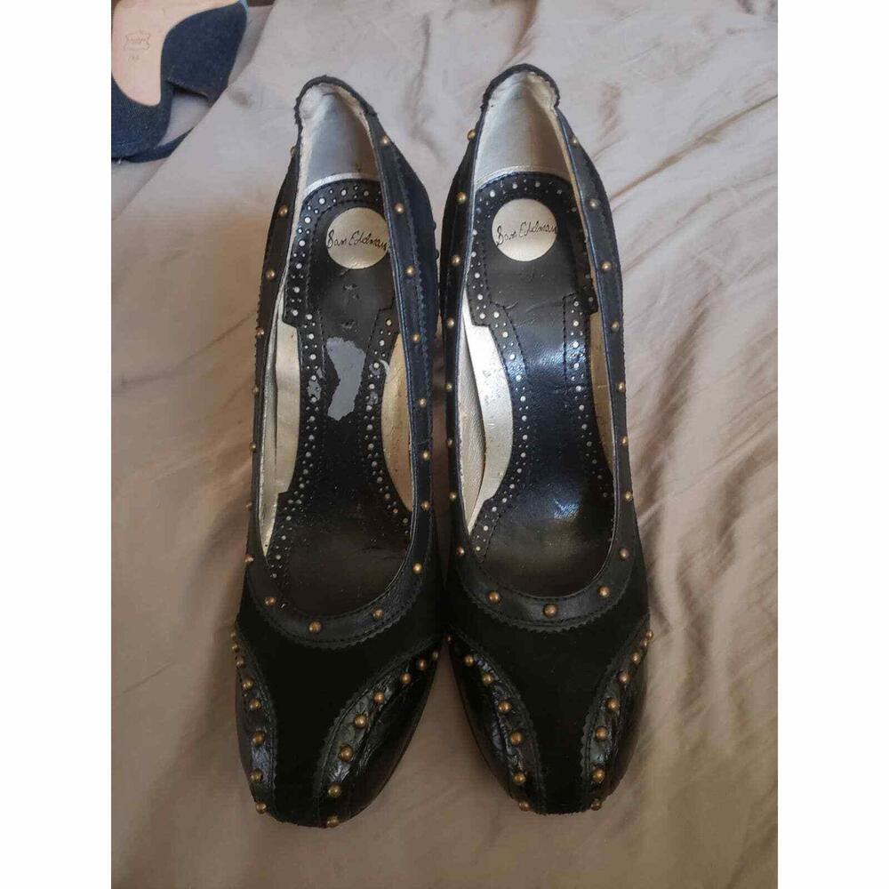 Sam Edelman Studded Python Leather Suede Unique H… - image 2